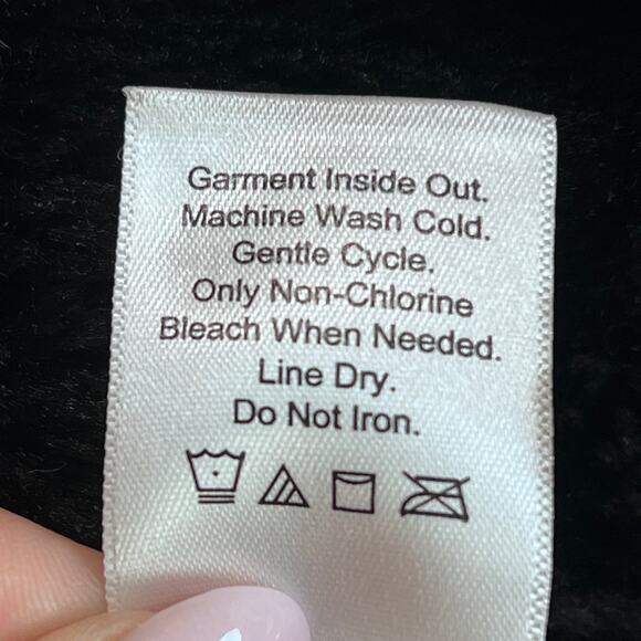 Coldwater Creek Faux Suede Faux Fur Vest L Gray Toggle Closure Winter Boho - Picture 5 of 12